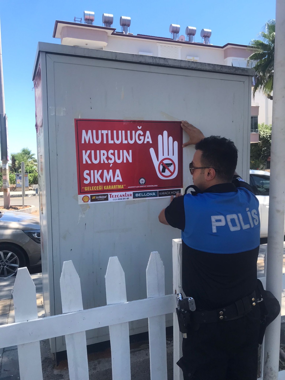 Anamur Polisi Mutluluğa Kuşun Sıkma dedi ve Uyardı..