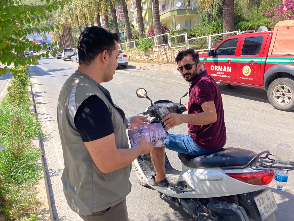 Anamur Orman İşletme Müdürlüğü Orman Yangınlarında Bilinçli olmaya davet etti.