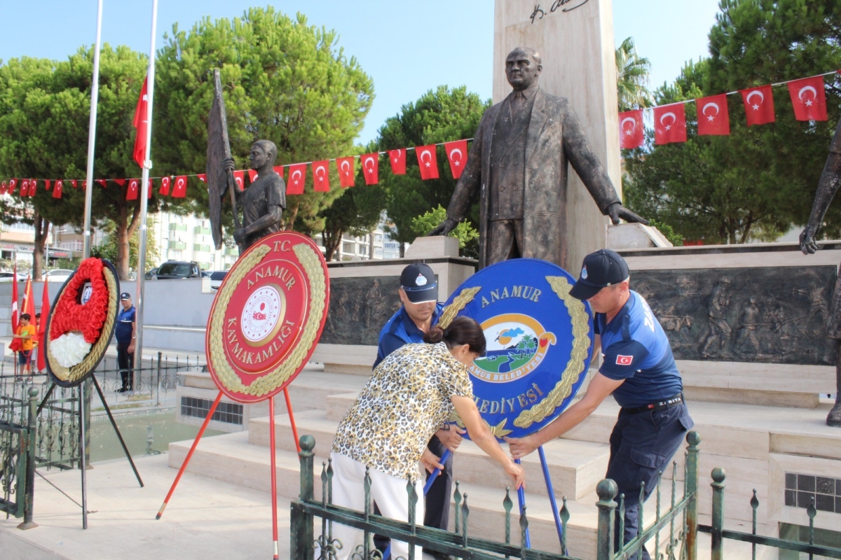 19 Eylül Gaziler Günü dolayısıyla Anamur’da Çelen Töreni düzenlendi..