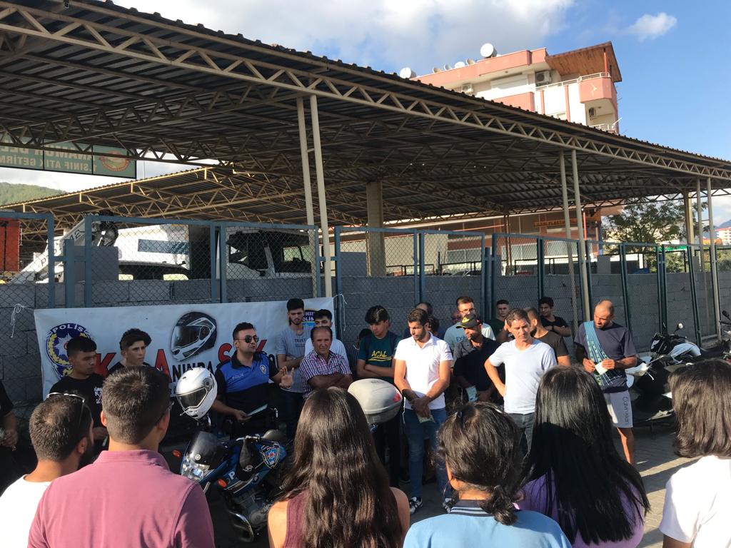 Anamur’da Motosiklet Sürücüsü Adayları Bilgilendirildi..