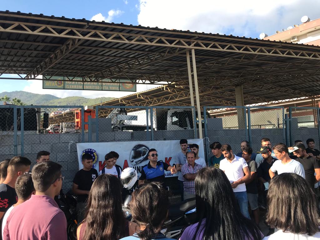 Anamur’da Motosiklet Sürücüsü Adayları Bilgilendirildi..