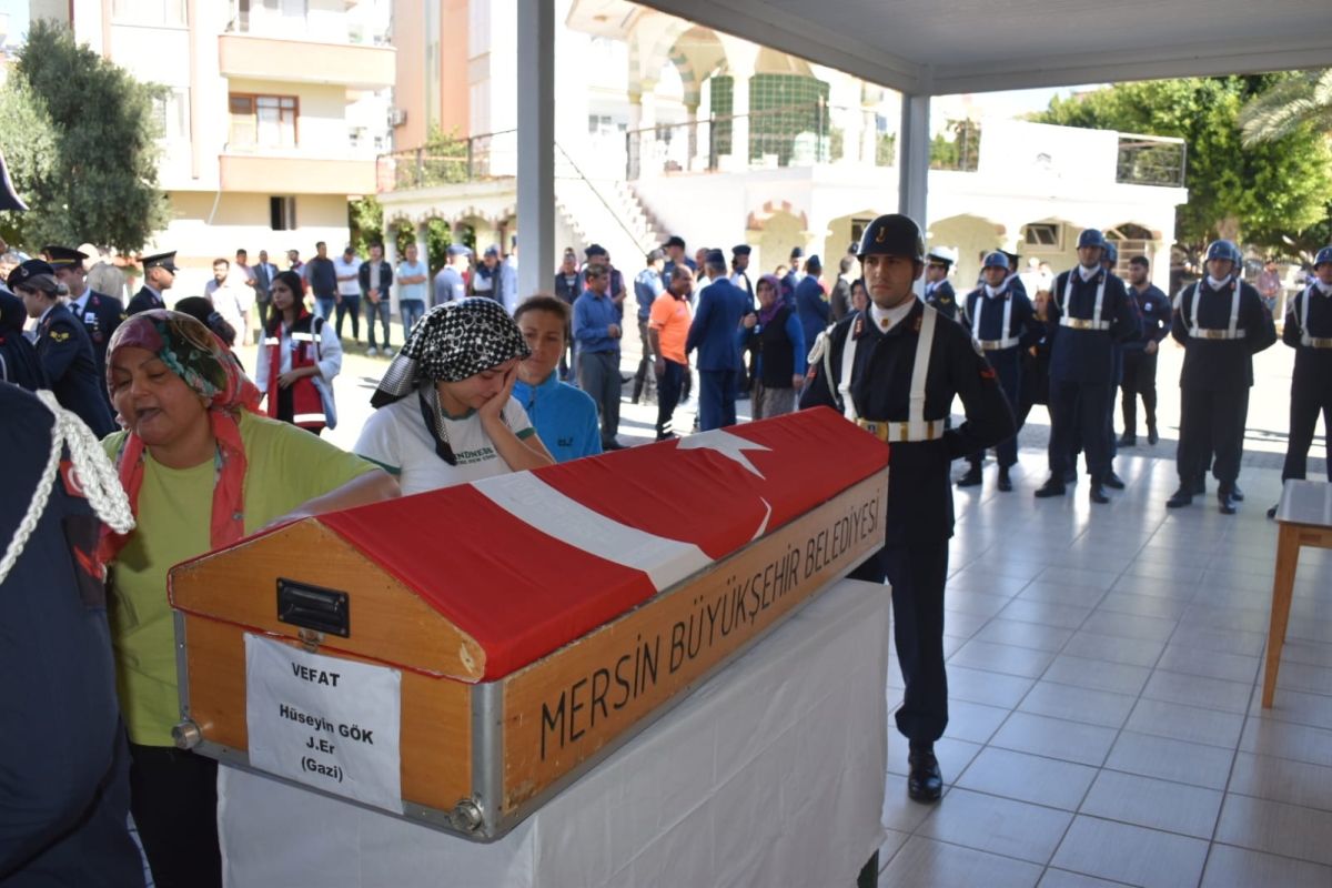 Terör gazisi Hüseyin Gök Bozyazı’da toprağa verildi