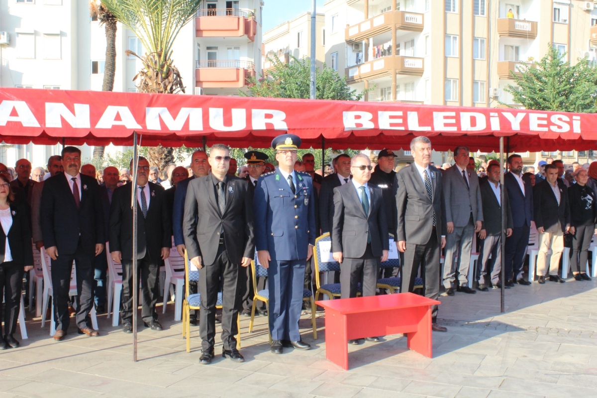 Anamur’da 10 Kasım Atatürk’ü Anma ve Çelen Töreni düzenlendi.