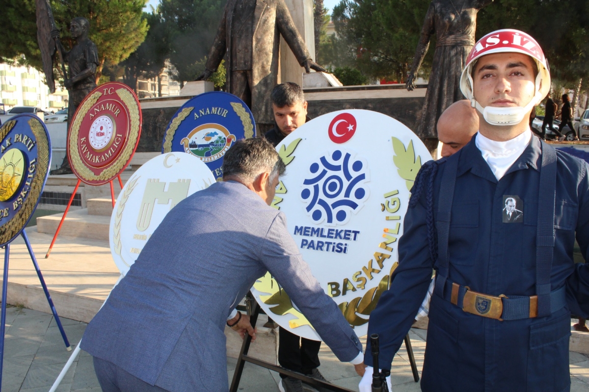 Anamur’da 10 Kasım Atatürk’ü Anma ve Çelen Töreni düzenlendi.