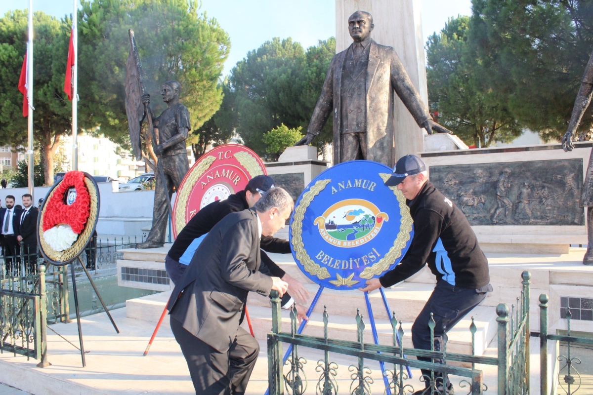 Anamur’da 10 Kasım Atatürk’ü Anma ve Çelen Töreni düzenlendi.