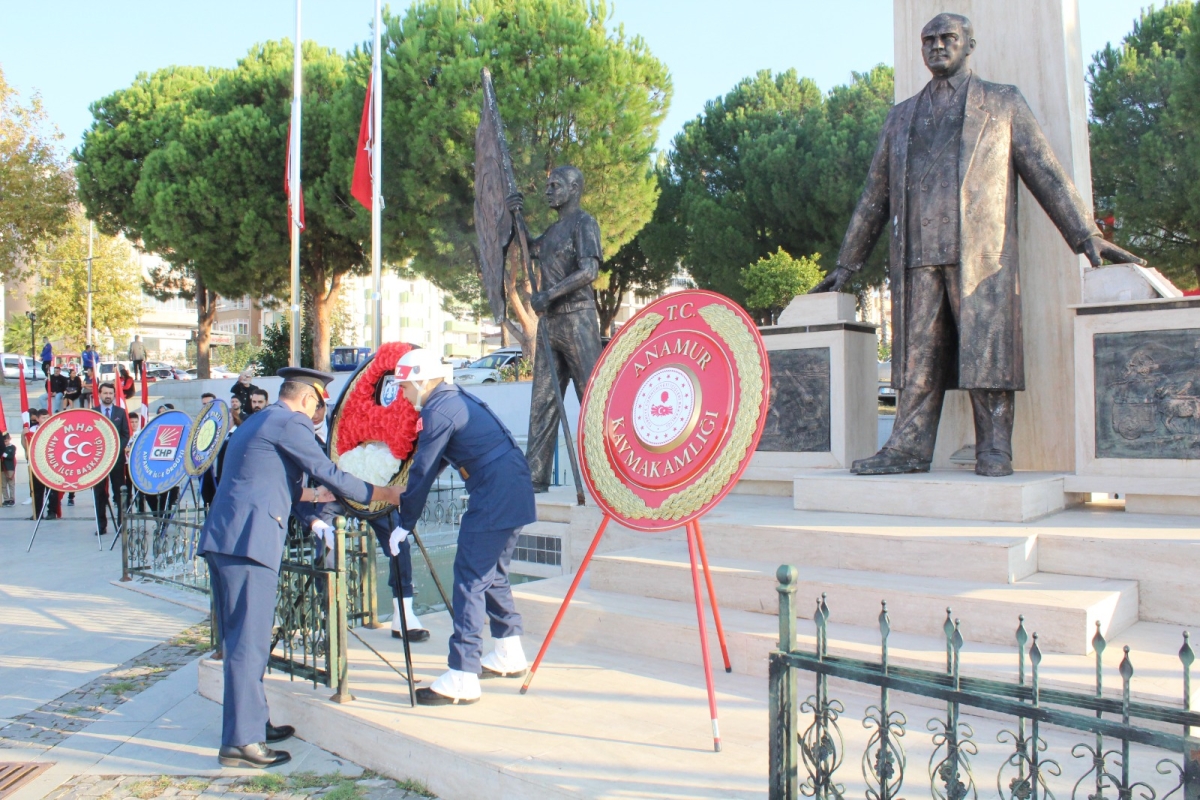 Anamur’da 10 Kasım Atatürk’ü Anma ve Çelen Töreni düzenlendi.