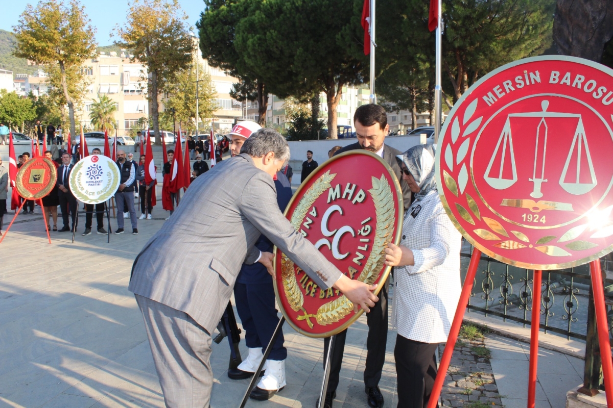 Anamur’da 10 Kasım Atatürk’ü Anma ve Çelen Töreni düzenlendi.