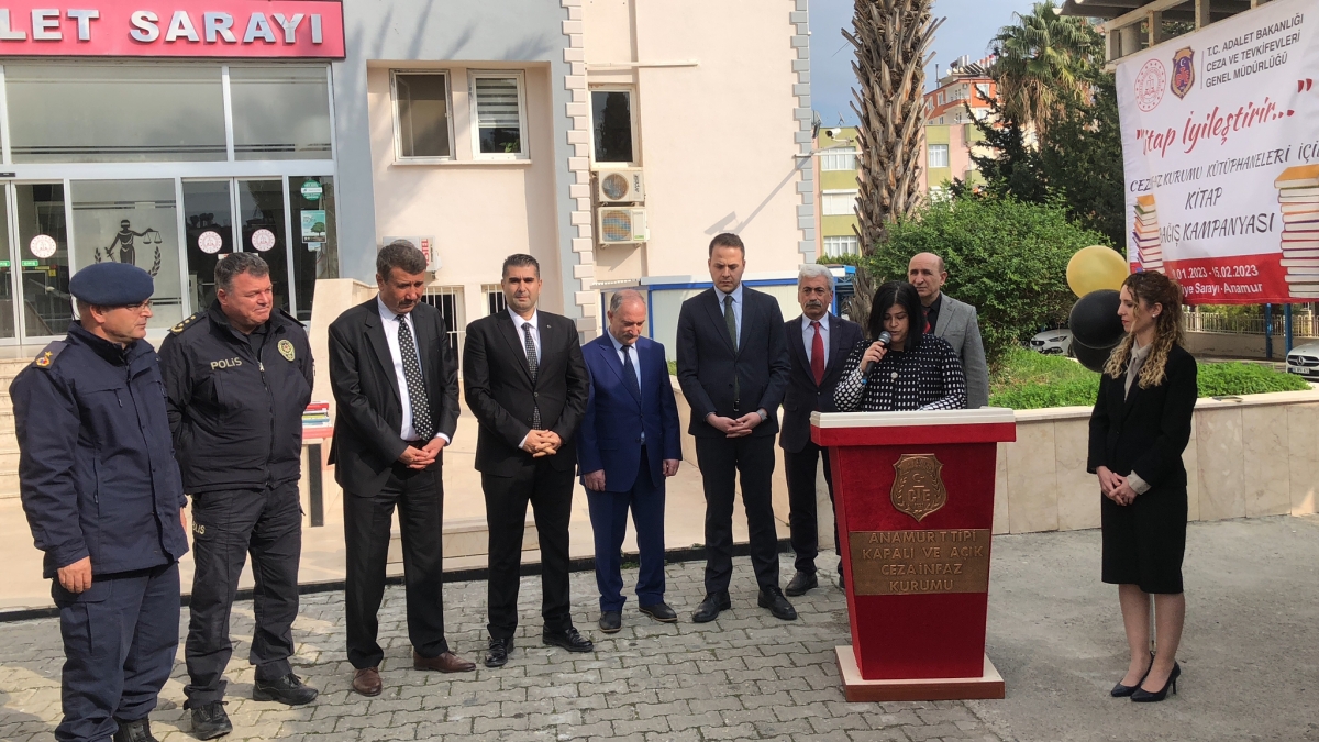 Anamur Ceza İnfaz Kurumu Kitap Bağış Kampanyası Açılış töreni Gerçekleşti.