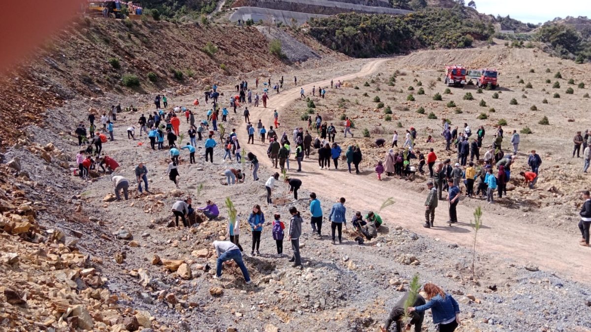 Anamur Orman İşleme Müdürlüğü 21 Martta Fidan Dikme Ekinliği düzenledi..