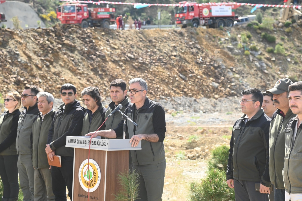 Anamur Orman İşleme Müdürlüğü 21 Martta Fidan Dikme Ekinliği düzenledi..