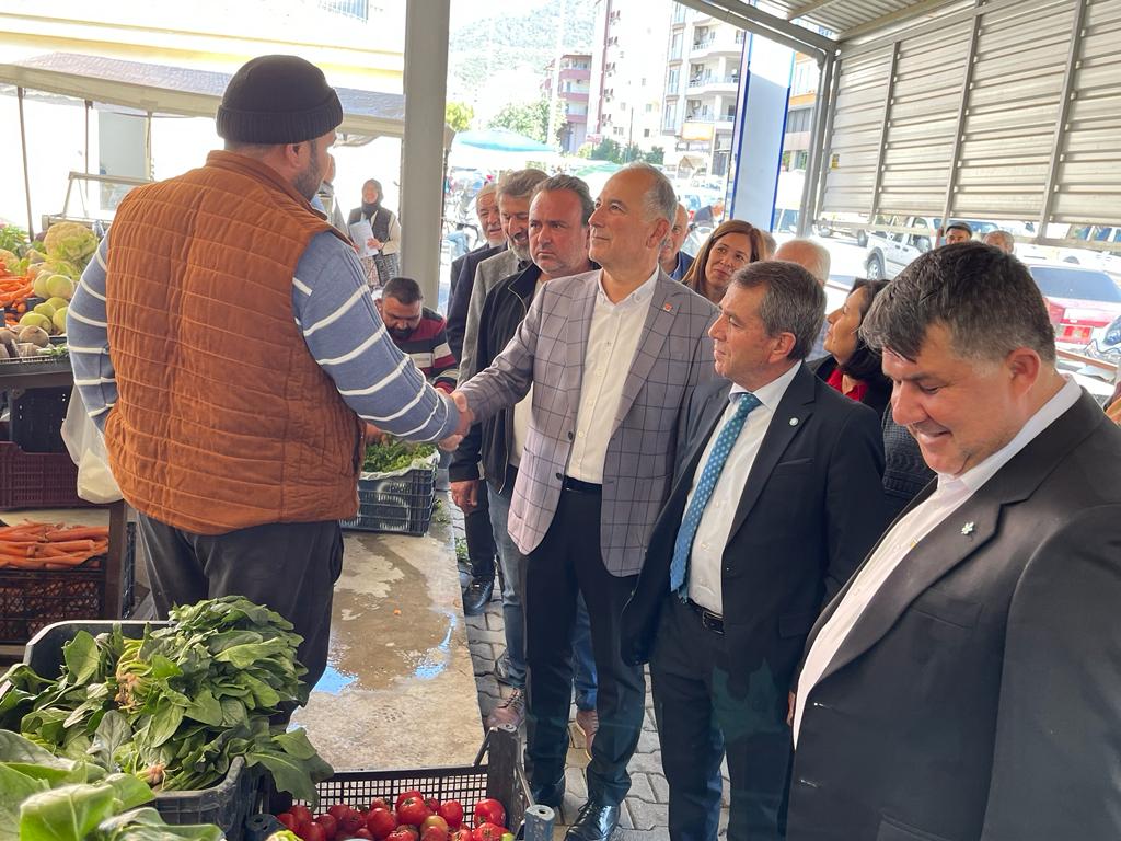 6’lı Masa Anamur İlçe Başkanlarından Pazar ve AGC’yi Ziyaret..