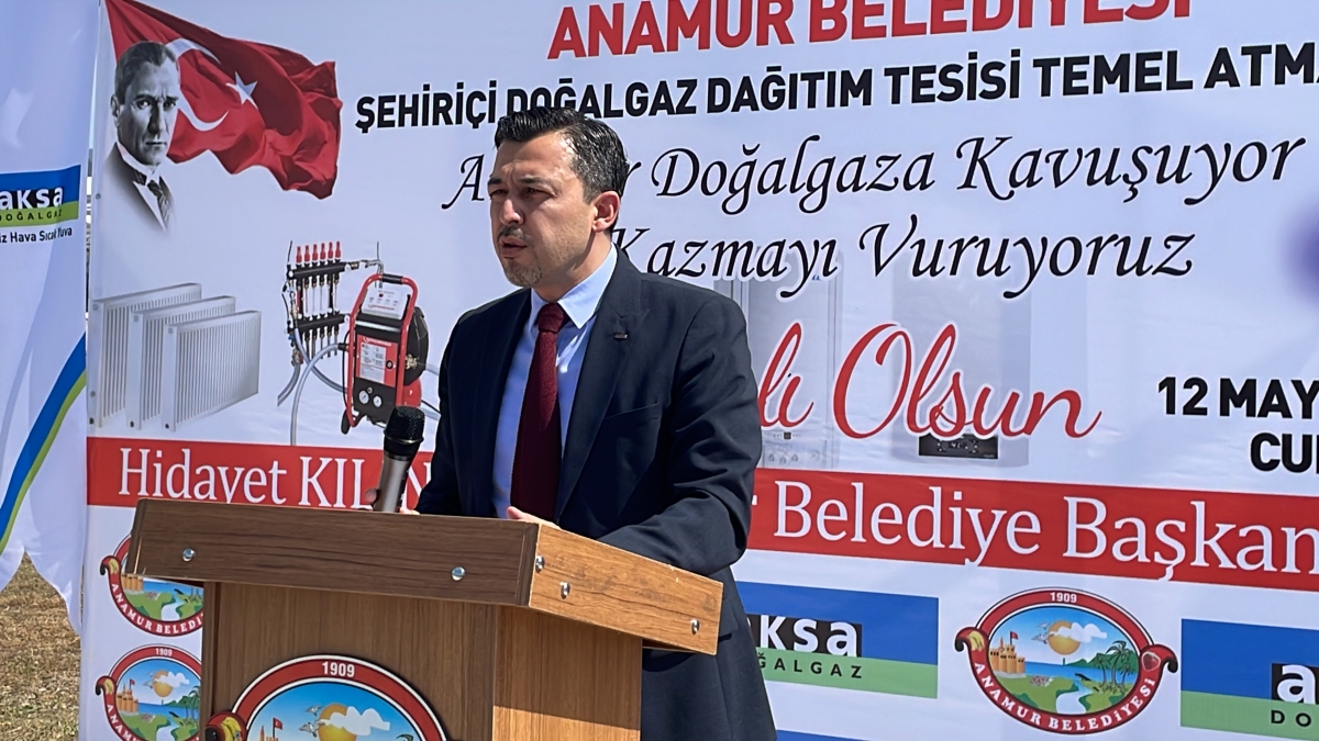 Anamur’da Doğalgaz Dağıtım Alanı Temel Atma Töreni Yapıldı