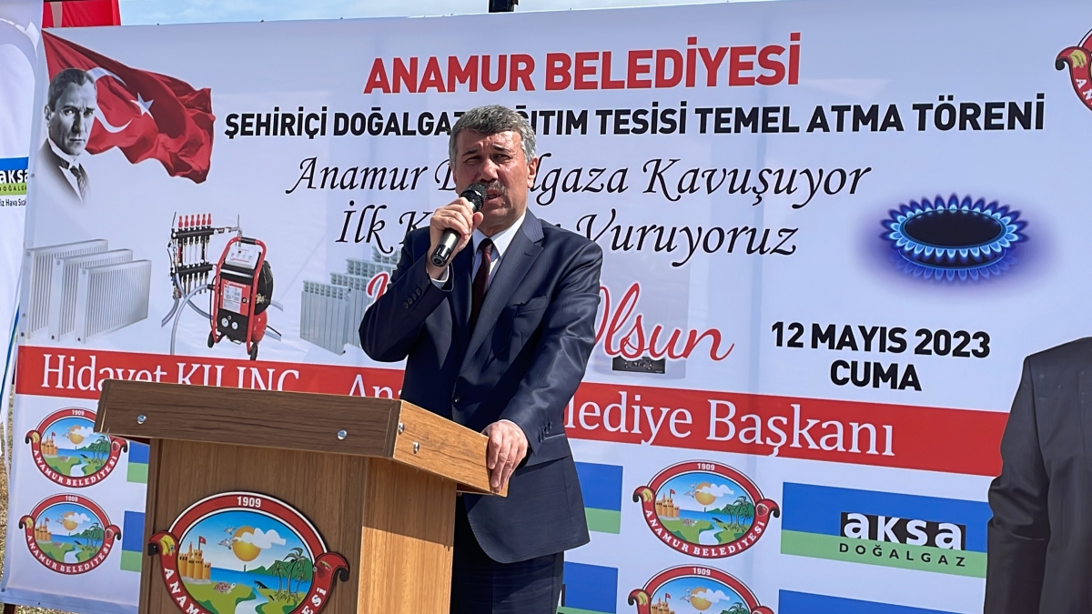 Anamur’da Doğalgaz Dağıtım Alanı Temel Atma Töreni Yapıldı