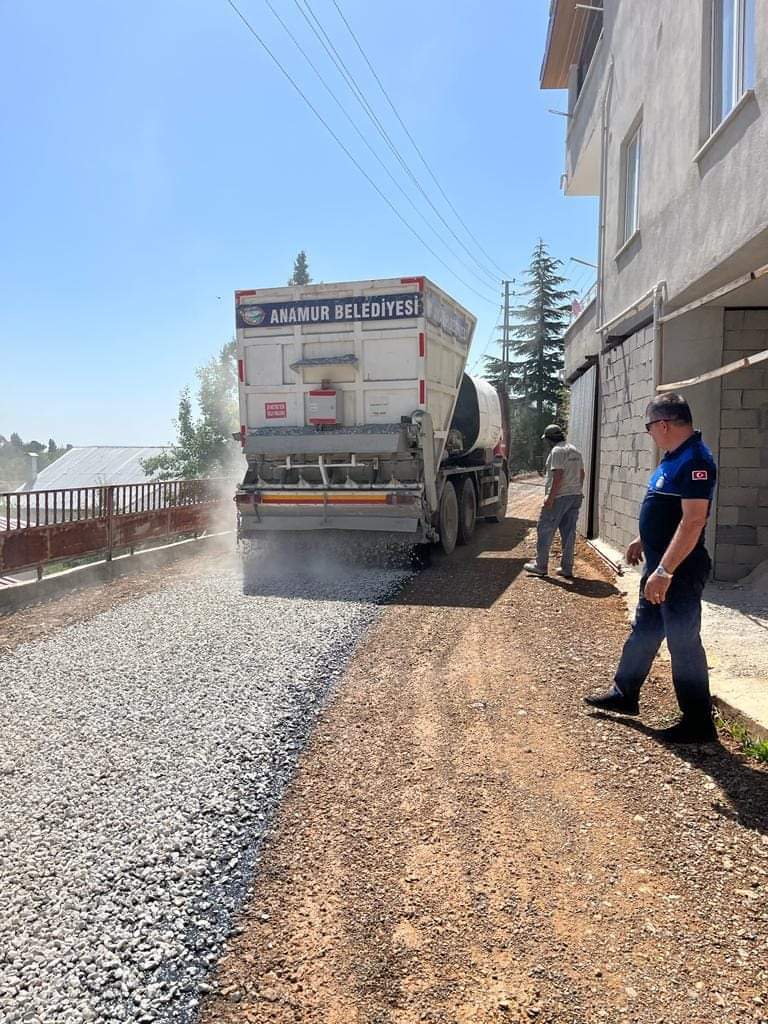 Anamur Belediyesi Yaylalarda Asfalt Çalışmasını Tamamladı.