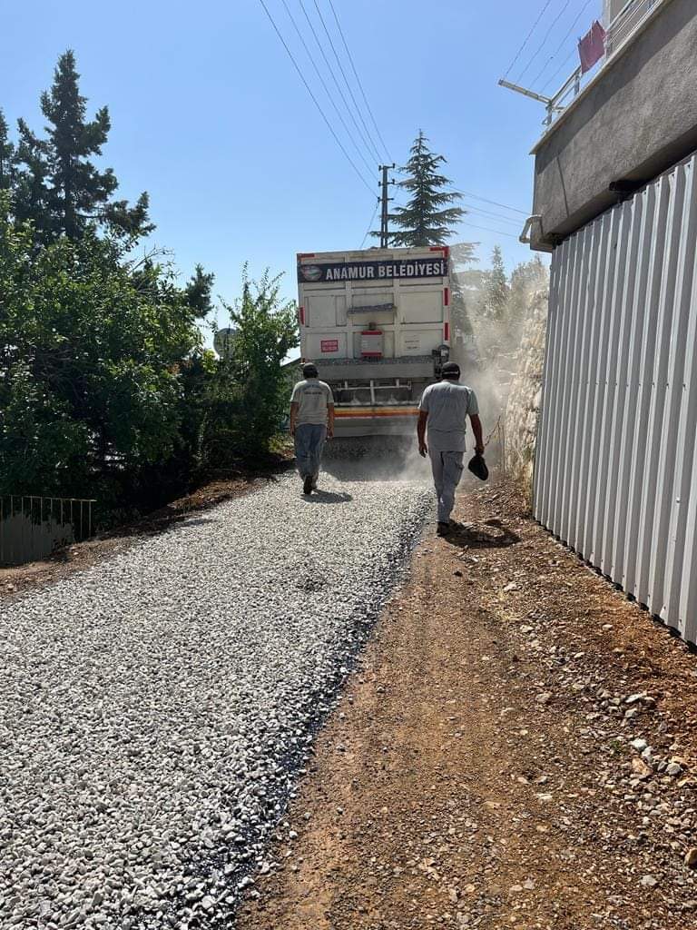Anamur Belediyesi Yaylalarda Asfalt Çalışmasını Tamamladı.