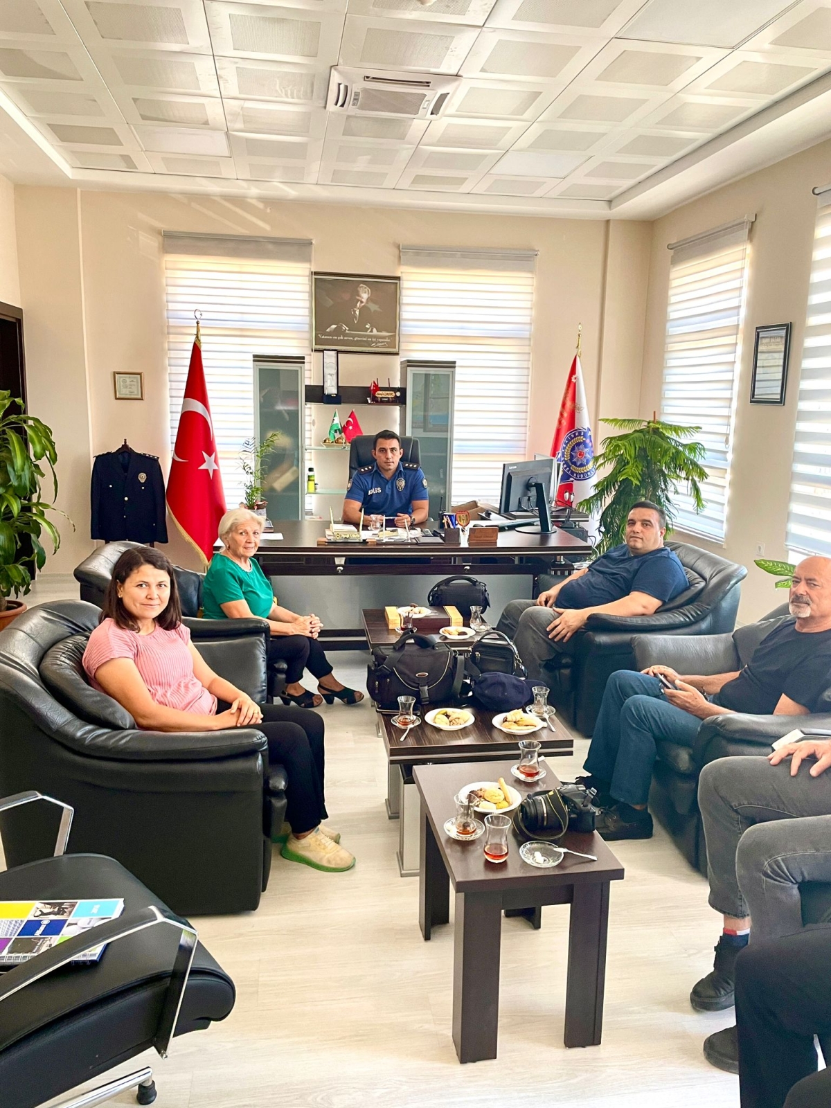 Anamur Gazeteciler Cemiyetinden Yeni Atanan İlçe Emniyet Müdürüne Ziyaret
