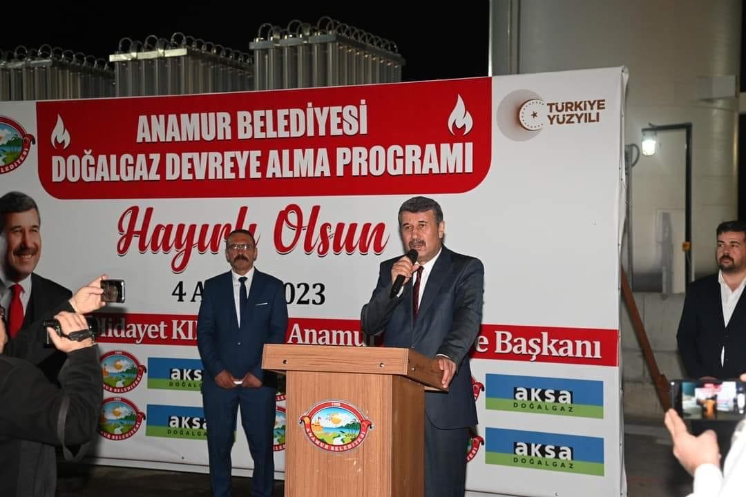 Anamur'da Doğalgaz Kullanımı Resmen Başladı..