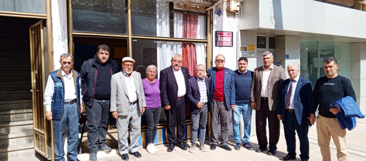 DP Anamur Belediye Başkan Adayı KARAMAN Gazetecileri Ziyaret Etti.