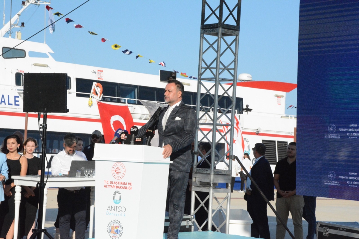 Anamur Feribot ve Deniz Uçağı İskelesi Törenle Açıldı..