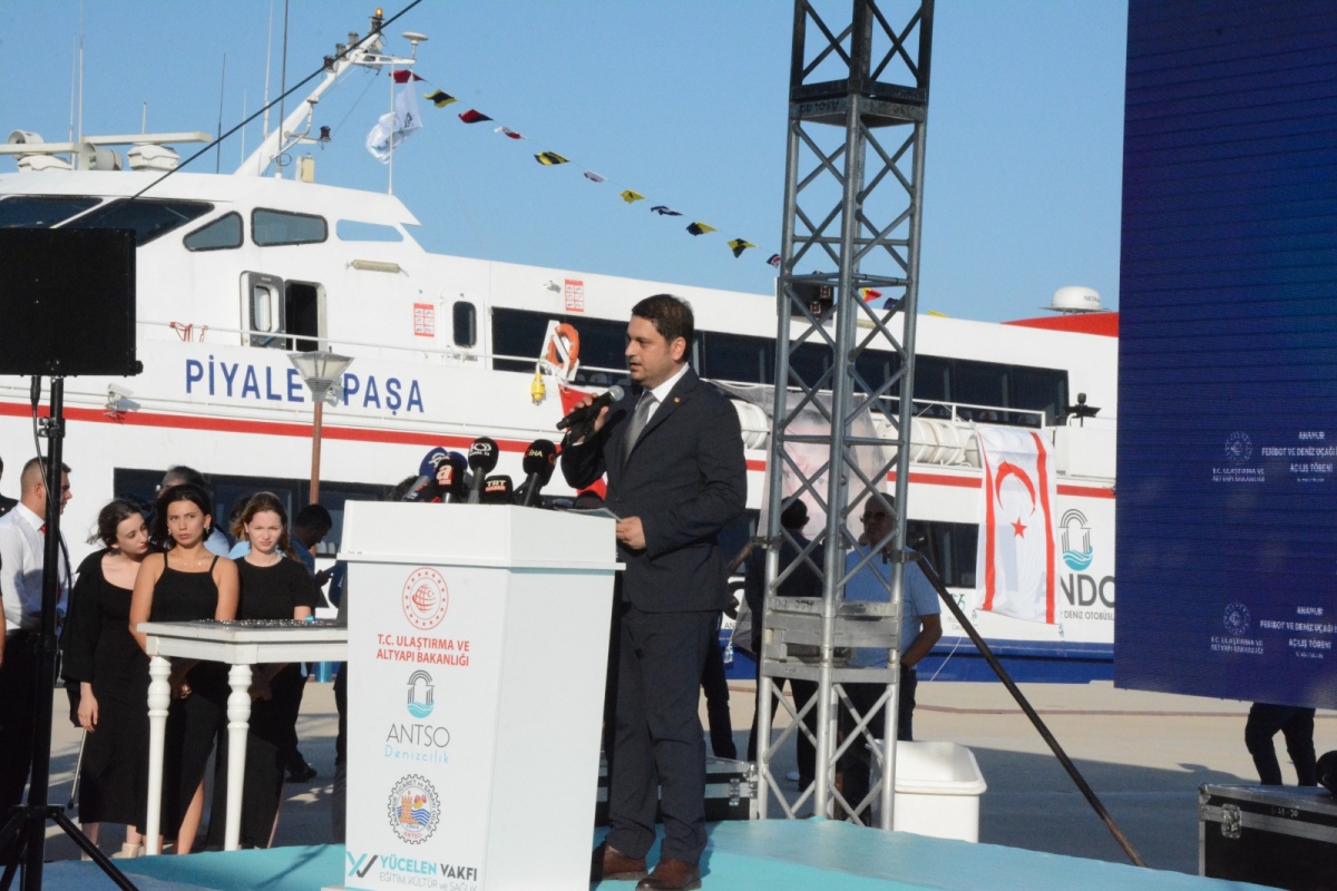 Anamur Feribot ve Deniz Uçağı İskelesi Törenle Açıldı..