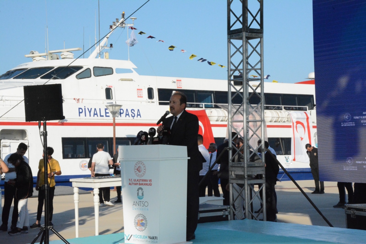 Anamur Feribot ve Deniz Uçağı İskelesi Törenle Açıldı..