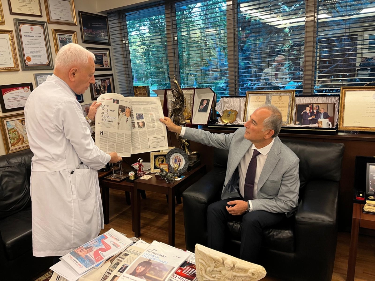 Başkan DENİZ’den Prof.Dr. Haberal’a Ziyaret ve Kutlama..