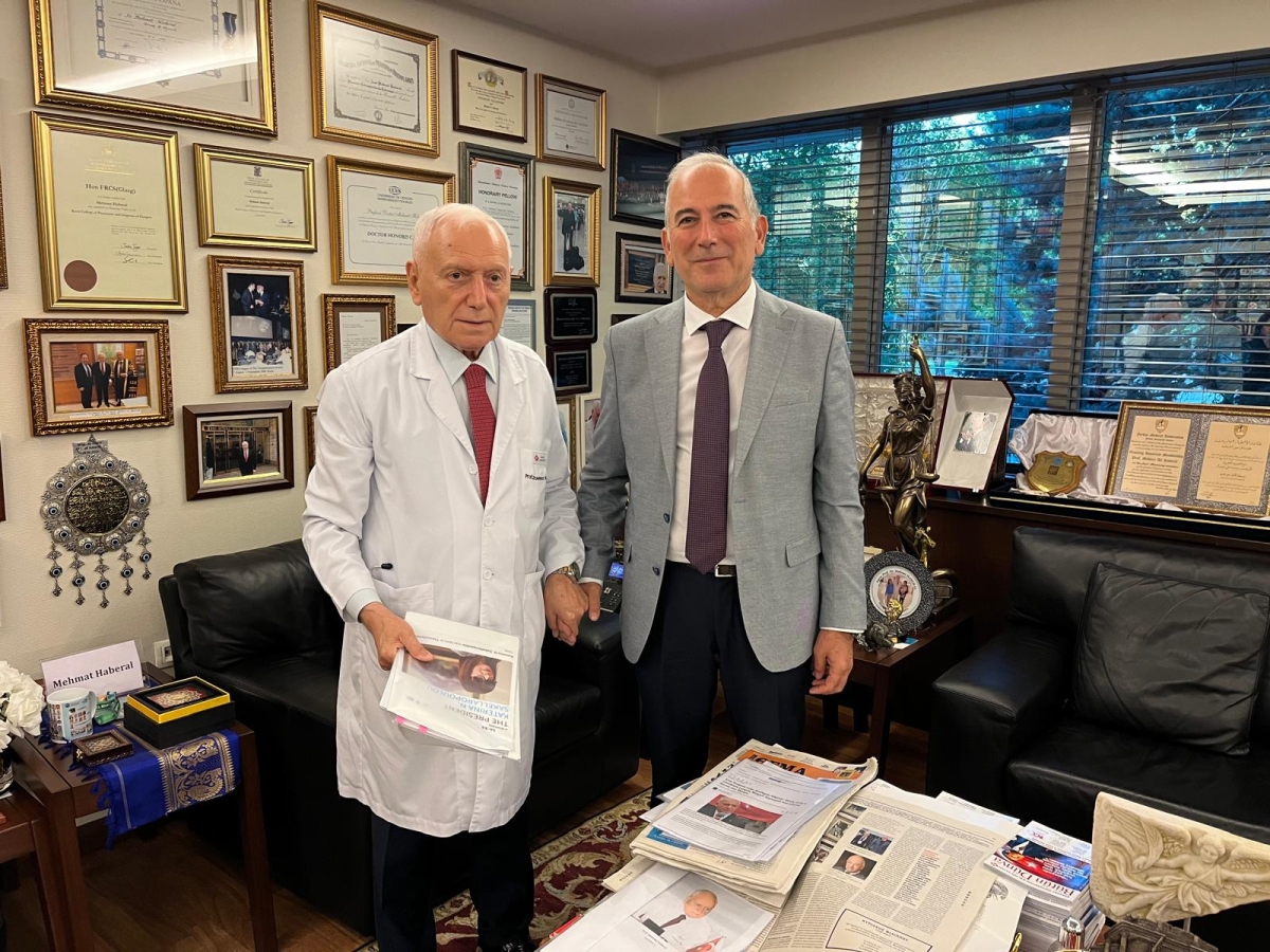 Başkan DENİZ’den Prof.Dr. Haberal’a Ziyaret ve Kutlama..