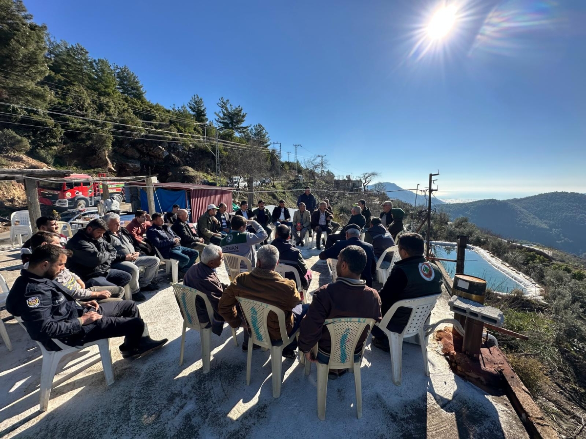 Anamur’da Kırsal Mahallelerde Orman Yangınını Önlemek Üzere Toplantılar Ypılıyor..
