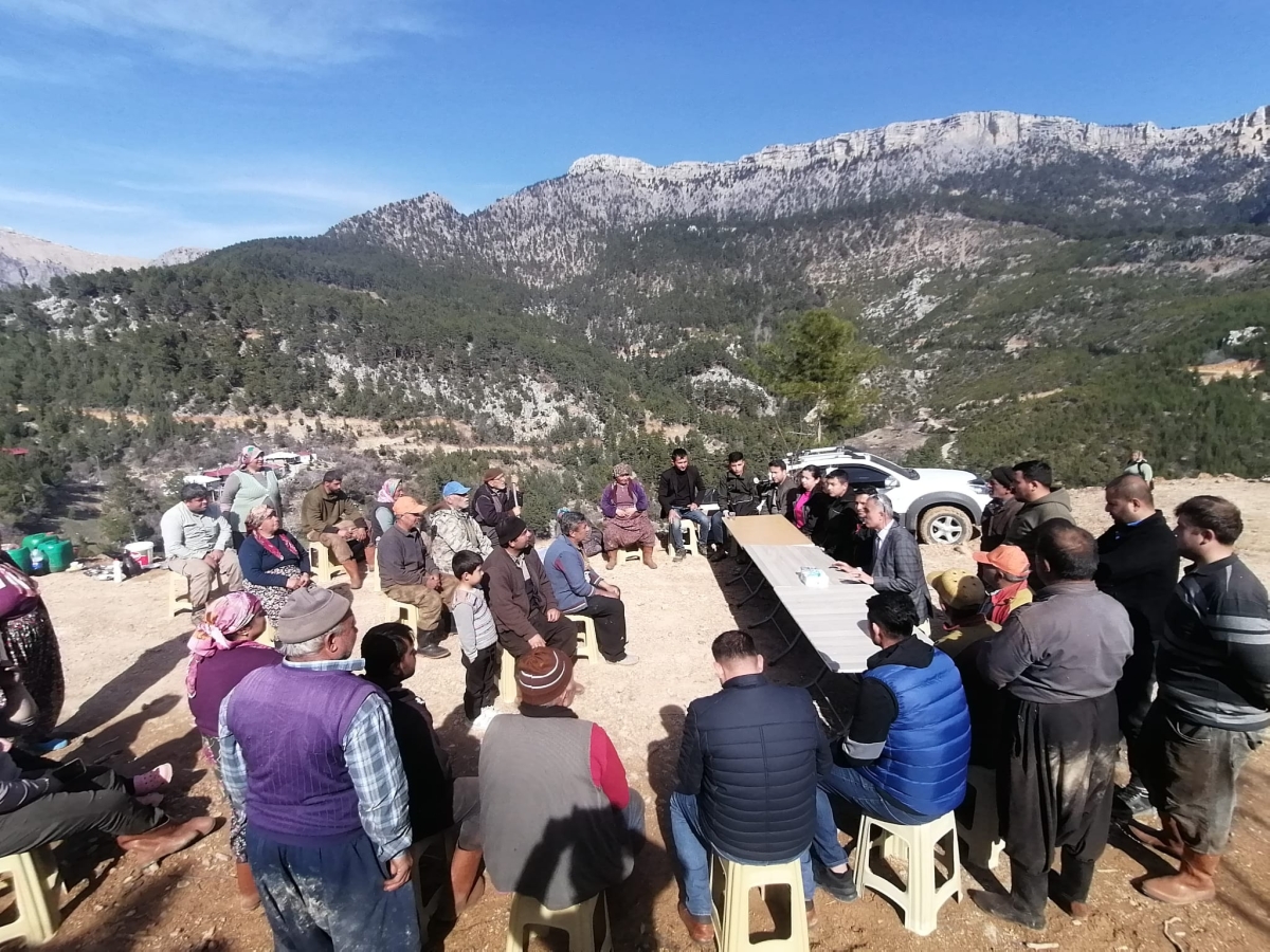 Anamur’da Kırsal Mahallelerde Orman Yangınını Önlemek Üzere Toplantılar Ypılıyor..