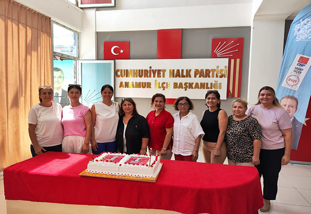 CHP’nin 102. Kuruluş Yıldönümü Anamur’da Coşkuyla Kutlandı