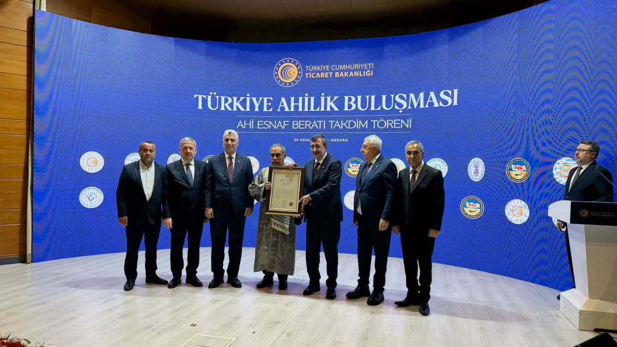 Anamur Esnaf Odası Başkanı Poçulu, Ahi Esnaf Beratı Takdim Töreni’ne katıldı