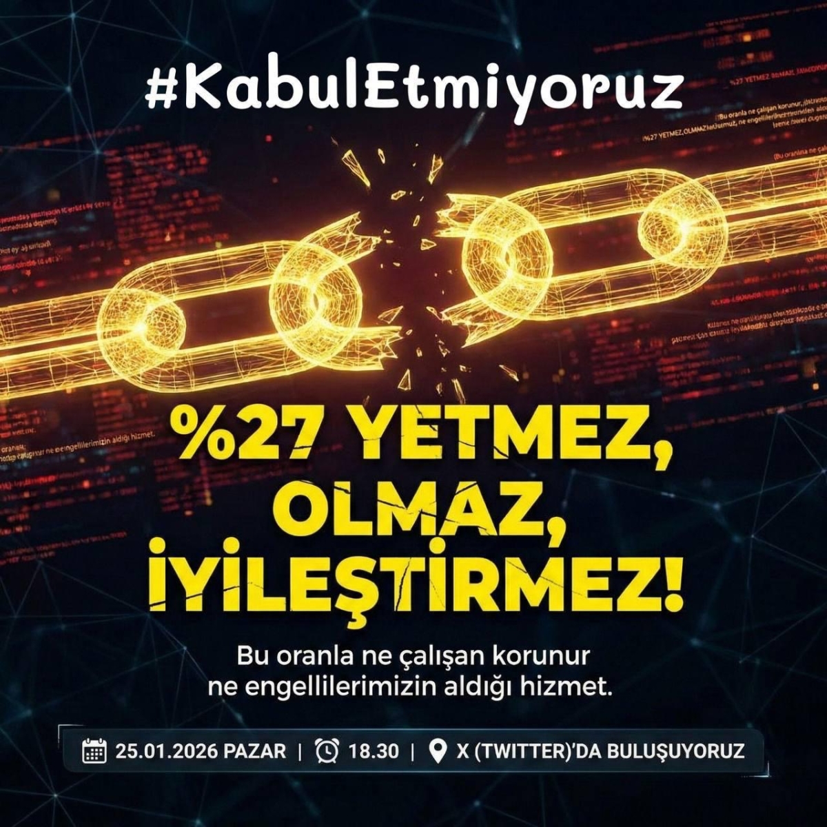 “Kabul Etmiyoruz”