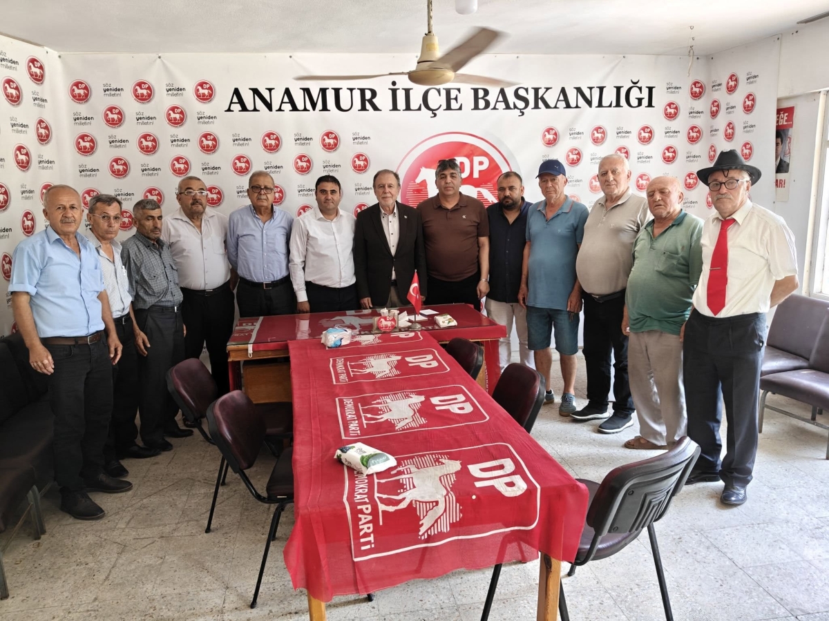 Demokrat Parti GİK Üyesi Cevheri Anamur’da Teşkilatla Buluştu..
