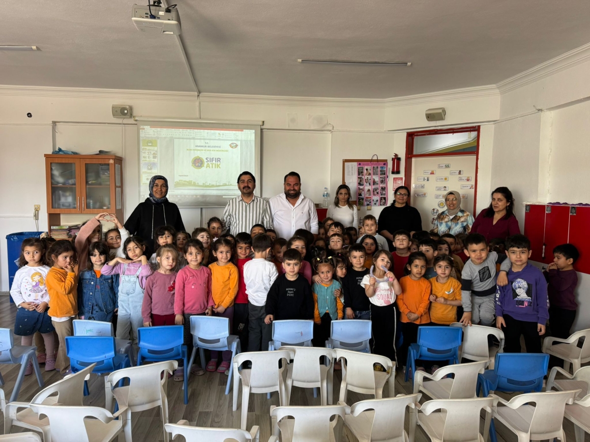 Anamur Belediyesi İlkokul Öğrencilerine Çevre Bilinci ve Sıfır Atık Eğitimi Verdi. 