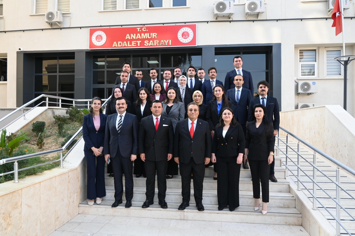 HSK 2. Daire Üyesi Prof. Dr. Çetin Arslan, Anamur Adliyesini ziyaret etti