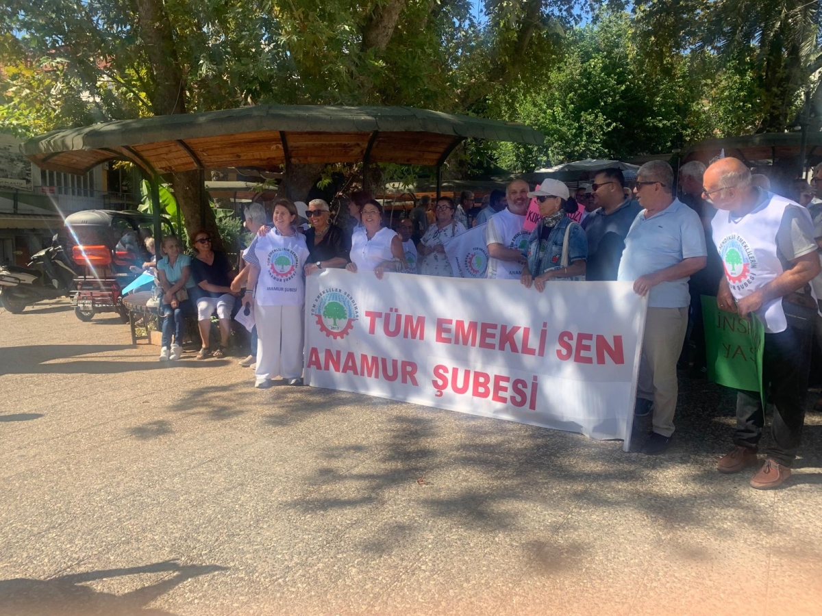 Tüm Emeklilerin Sendikası Anamur Şubesi'nden Anayasa Mahkemesi'ne Çağrı Basın Açıklaması..