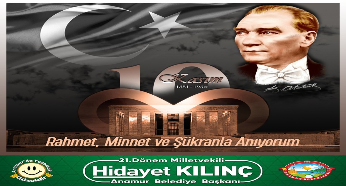 Başkan Kılınç'ın 10 Kasım Atatürk'ü Anma Günü Mesajı..