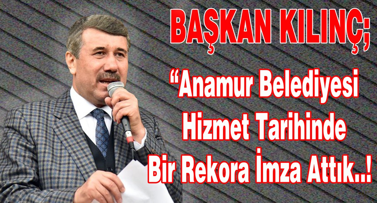 Anamur Belediye Başkanı Hidayet Kılınç'tan Basın Açıklaması..