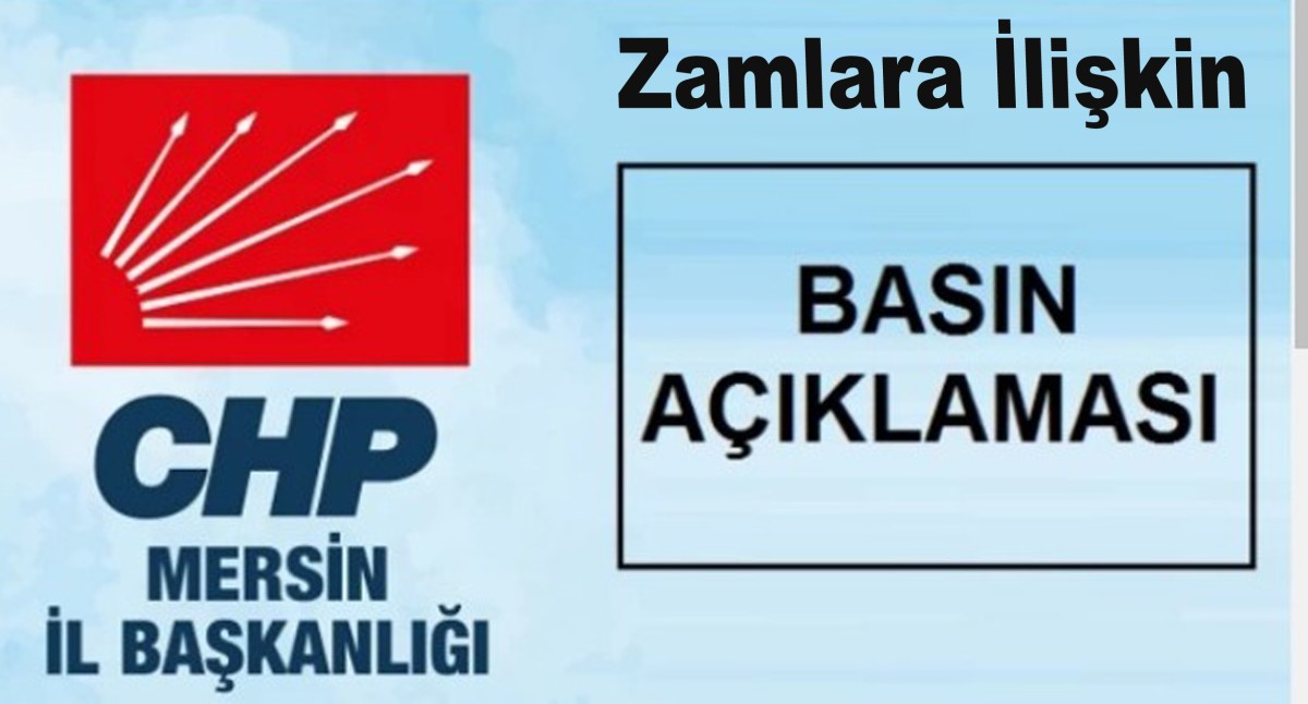 CHP'den Zamlara İlişkin Basın Açıklamsı..