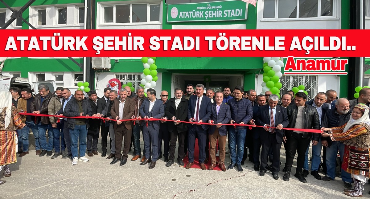 Anamur Belediye Başkanlığı tarafından tadilat çalışmaları tamamlanan şehir stadyumu hizmete açıldı.