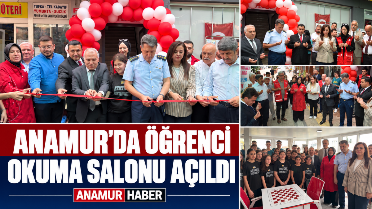 Anamur’da Öğrenci Okuma Salonu Törenle Açıldı..