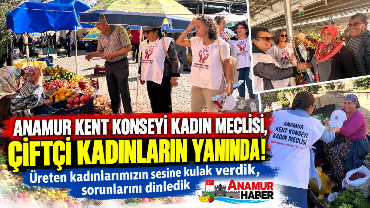 Anamur Kent Konseyi Kadın Meclisi, çiftçi kadınların sorunlarını dinledi..