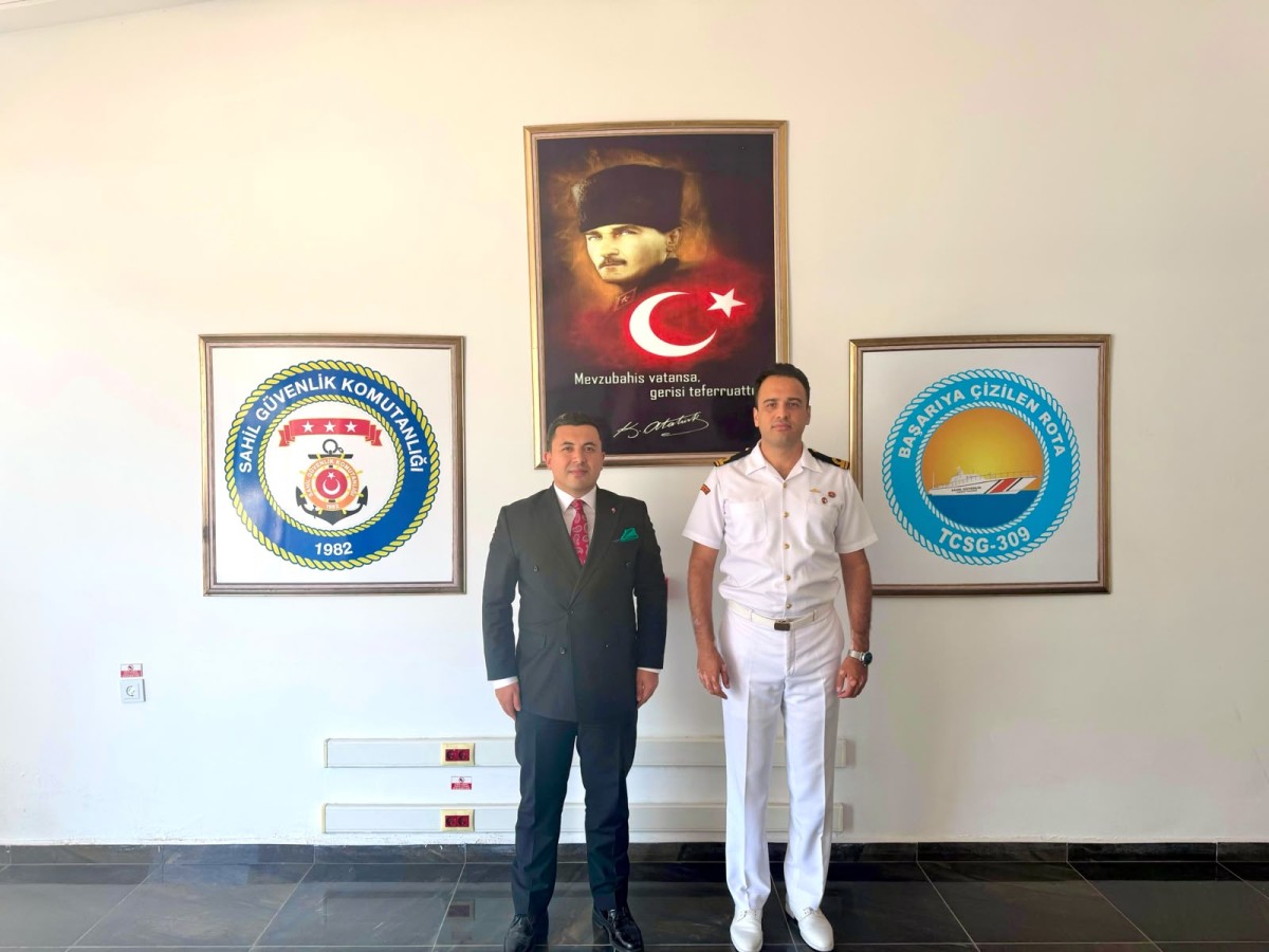 Başsavcı Çatlı’dan Sahil Güvenlik Komutanı Süleyman Şafak’a Anlamlı Ziyaret