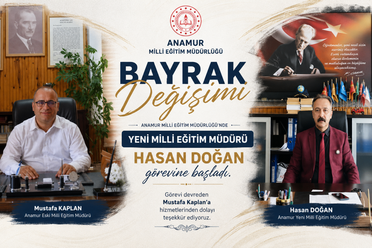 Hasan Doğan Anamur İlçe Milli Eğitim Müdürü Olarak Görevine Başladı..