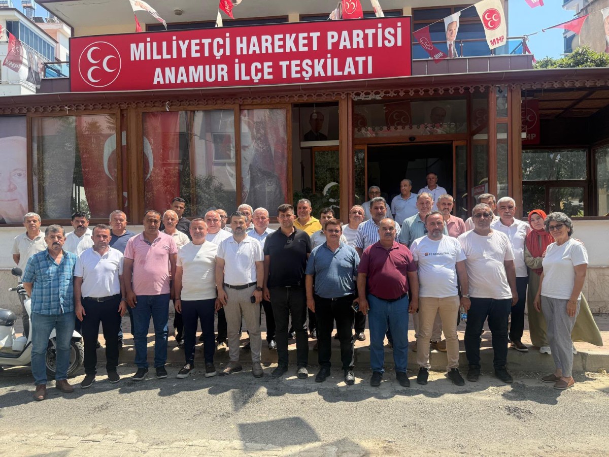 MHP Anamur İlçe Başkanlığına Muhtarlar Derneği’nden Hayırlı Olsun Ziyareti..