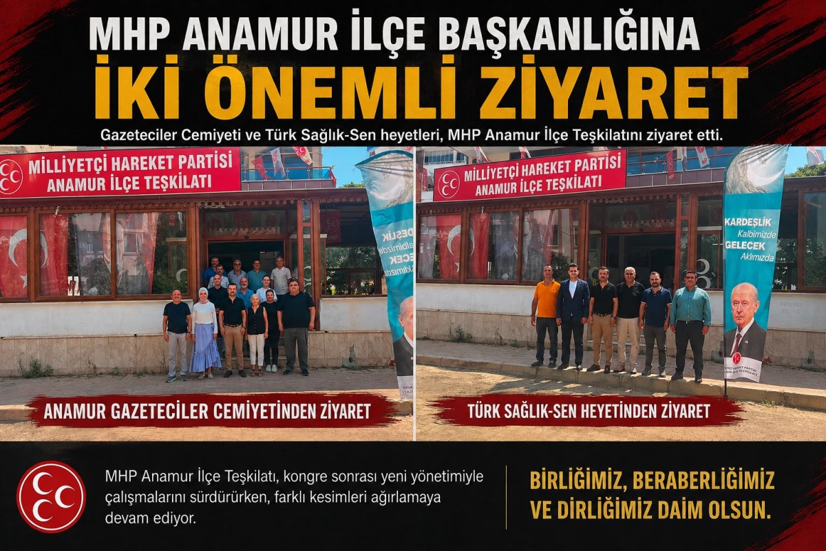 MHP Anamur İlçe Başkanlığına İki Önemli Ziyaret..