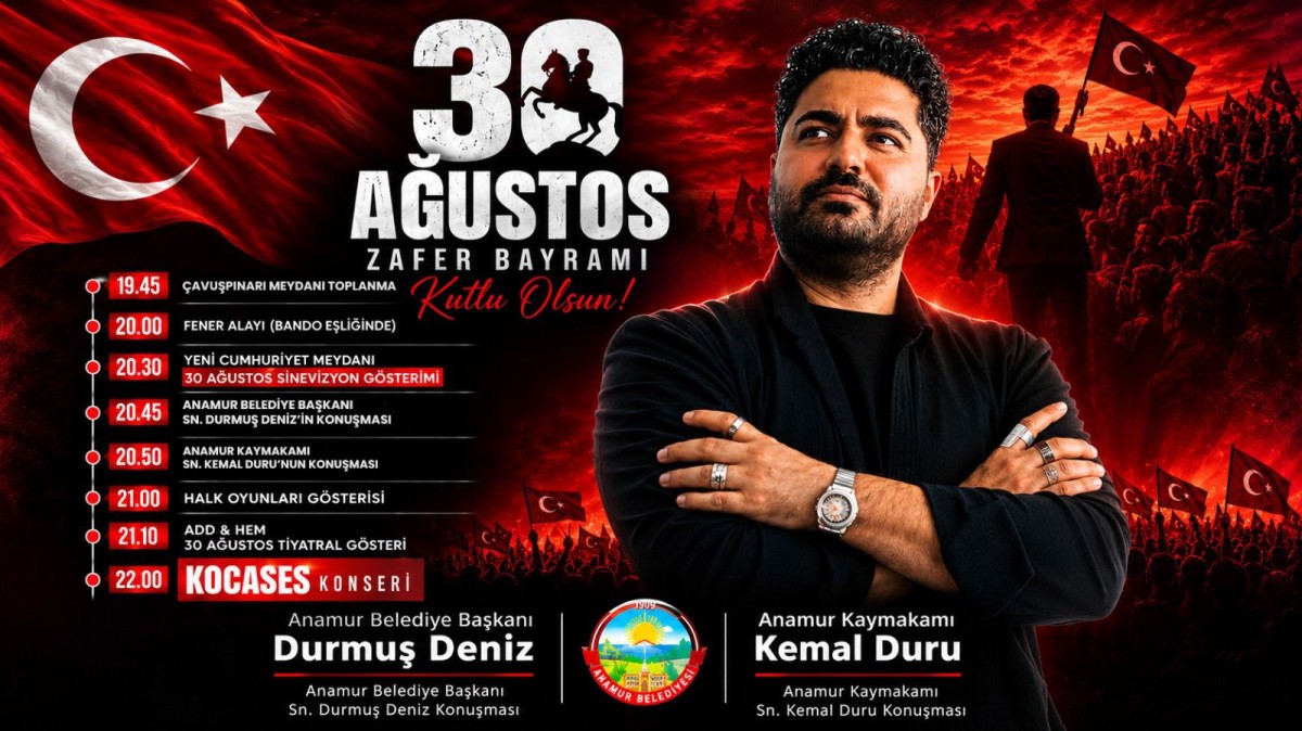 Anamur Belediyesi 30 Ağustos Zaferini Konserle Taçlandırıyor.