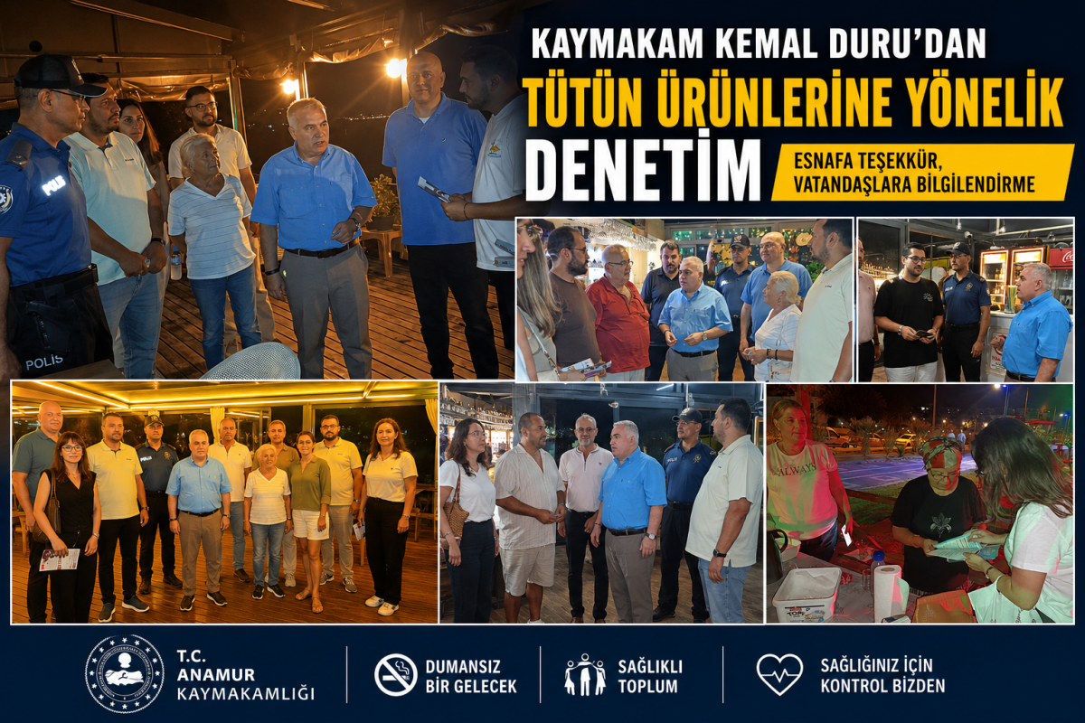 Kaymakam Duru’dan Tütün Denetimi: “Kurallara Uyan Esnafa Teşekkür”